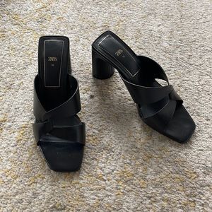 Zara block heels